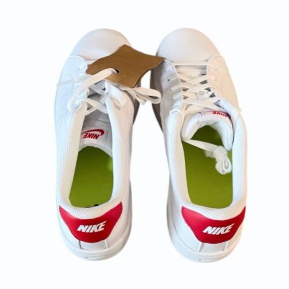 Nike Court Royale 2 Mens White‎ Red Leather Sneaker Shoes Size 10 main image 8
